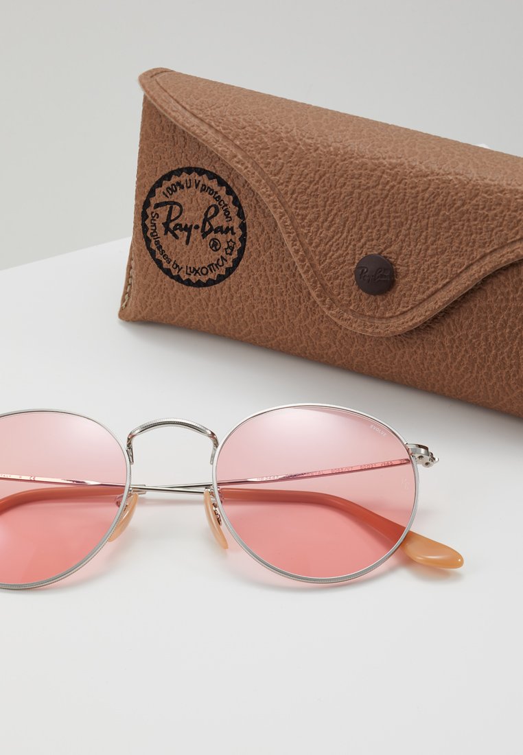 Ray-Ban ROUND METAL - Zonnebril - silver-coloured/zilverkleurig - Zalando.nl
