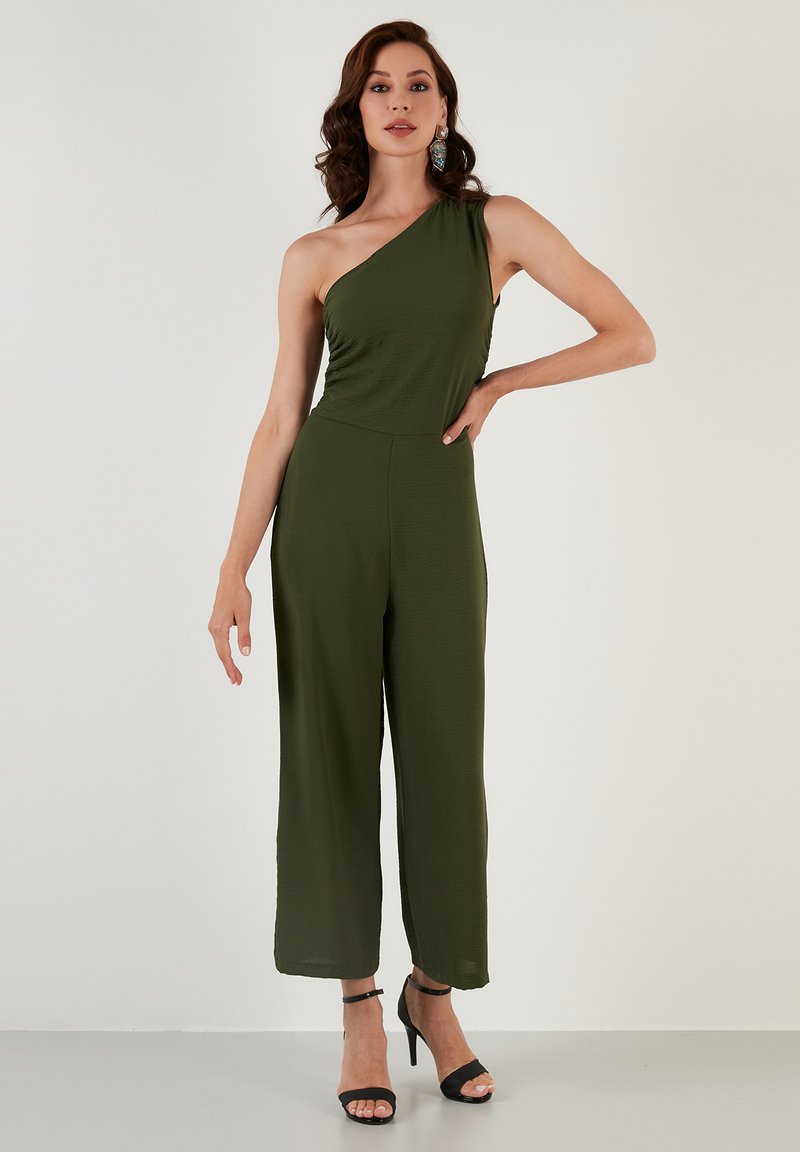 LELA REGULAR FIT Jumpsuit light khaki/khaki Zalando.at