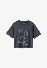 Ei valittu, charcoal grey floral