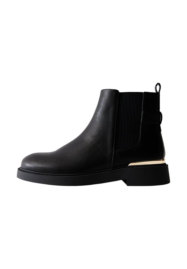 Bottes à Talons Cloutés Noirs Et Dorés New Look - Taille 36 - Occasion Bon état