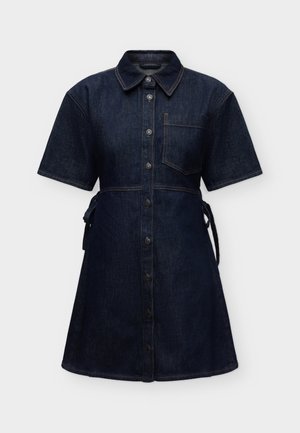 Topshop, TSVILMA CUT OUT BACK SHIRT - Φόρεμα πουκάμισο - dark blue