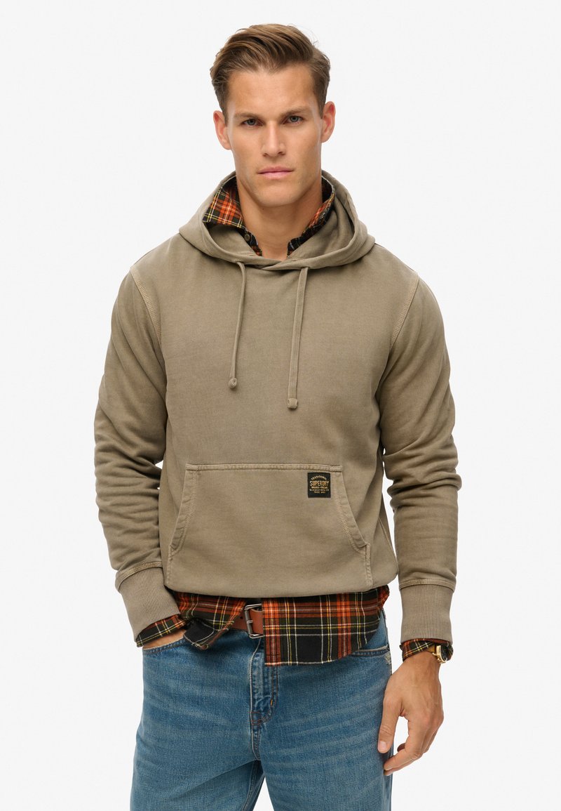 Superdry & Co Hoodie - washed morel brown