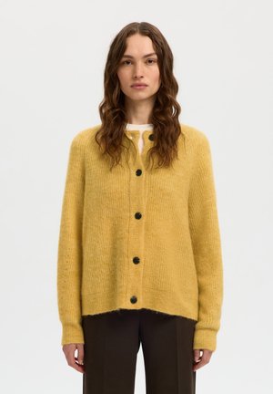 Selected, SLFLULU - Kardigán - ochre melange