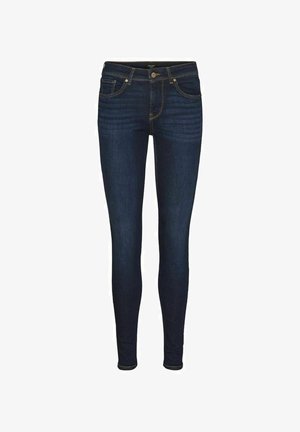 MID RISE - Jeans Skinny - dark blue denim