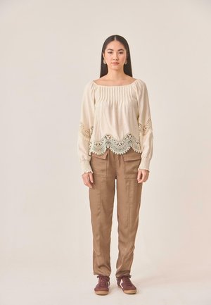 ONDAS GUIPUR - Blusa - plateado