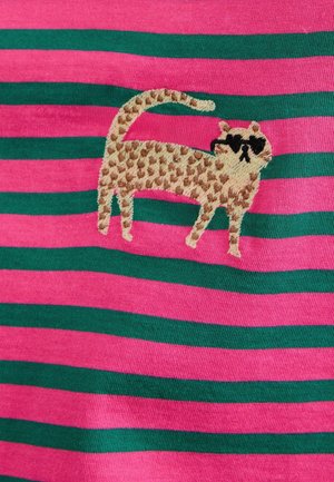 Love & Roses, STRIPE LONG SLEEVE TOP - Top s dlhým rukávom - pink and green