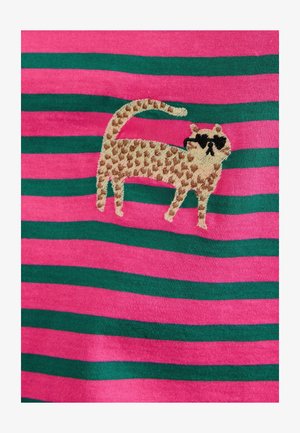 Love & Roses, STRIPE LONG SLEEVE TOP - Long sleeved top - pink and green