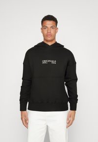 Jack & Jones - JORGRACIA GRAPHIC HOOD - Pulóver - black Miniatűr kép 1