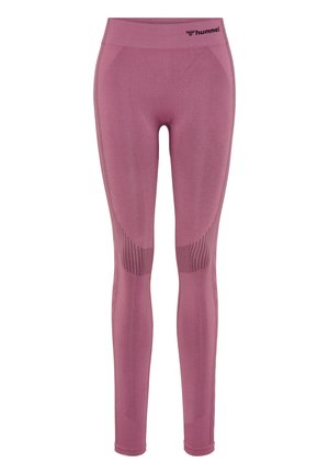 hummel TIF SEAMLESS HIGH WAIST TIGHTS - DEWBERRY