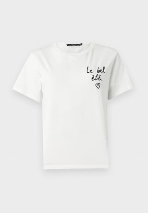 Tricou cu imprimeu - bianco