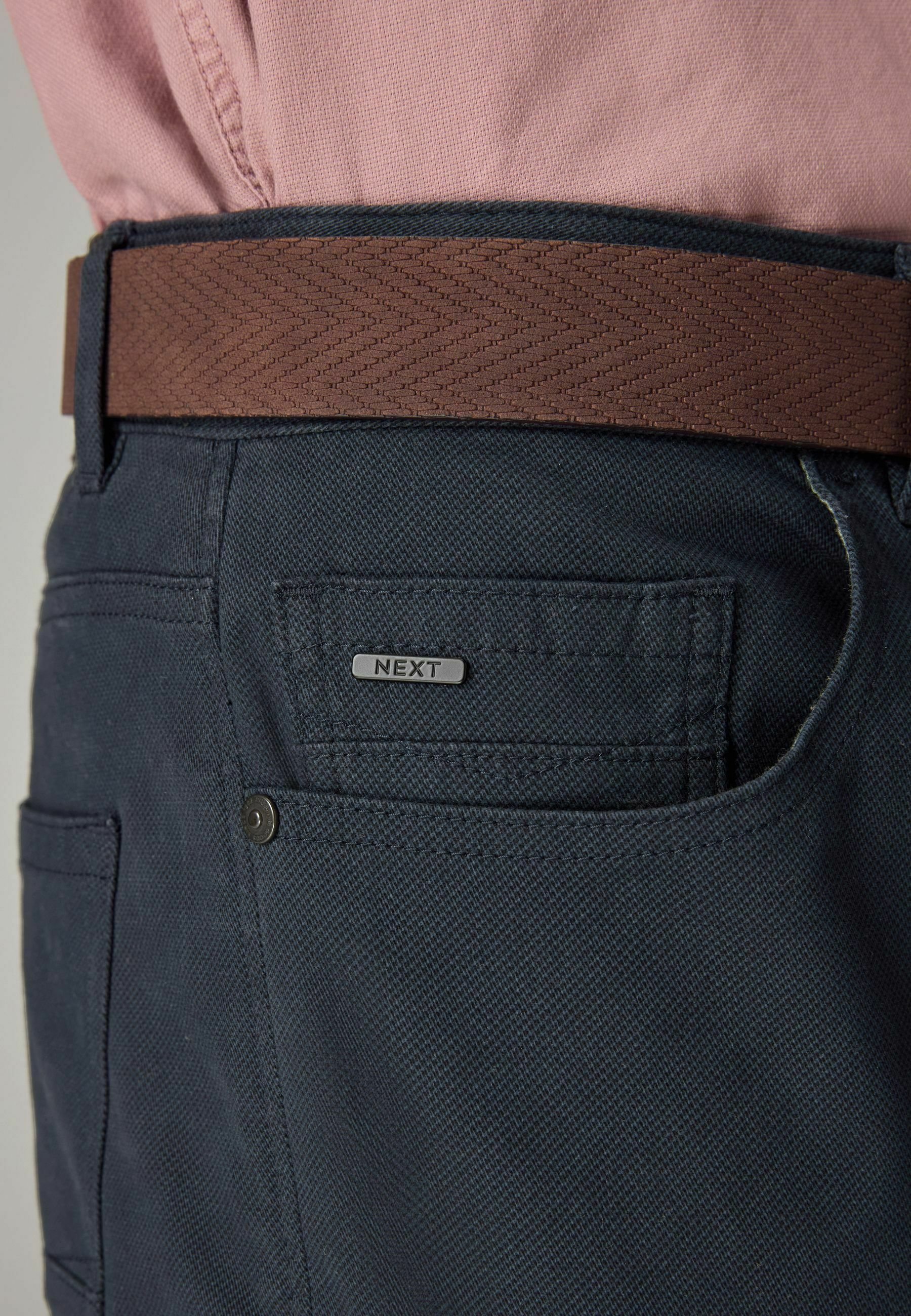 ★★ ★★ Slim fit brushed belted pants T22E7WP BELTED SLIM-LEG TROUSERS - LIGHT BEIGE | COS