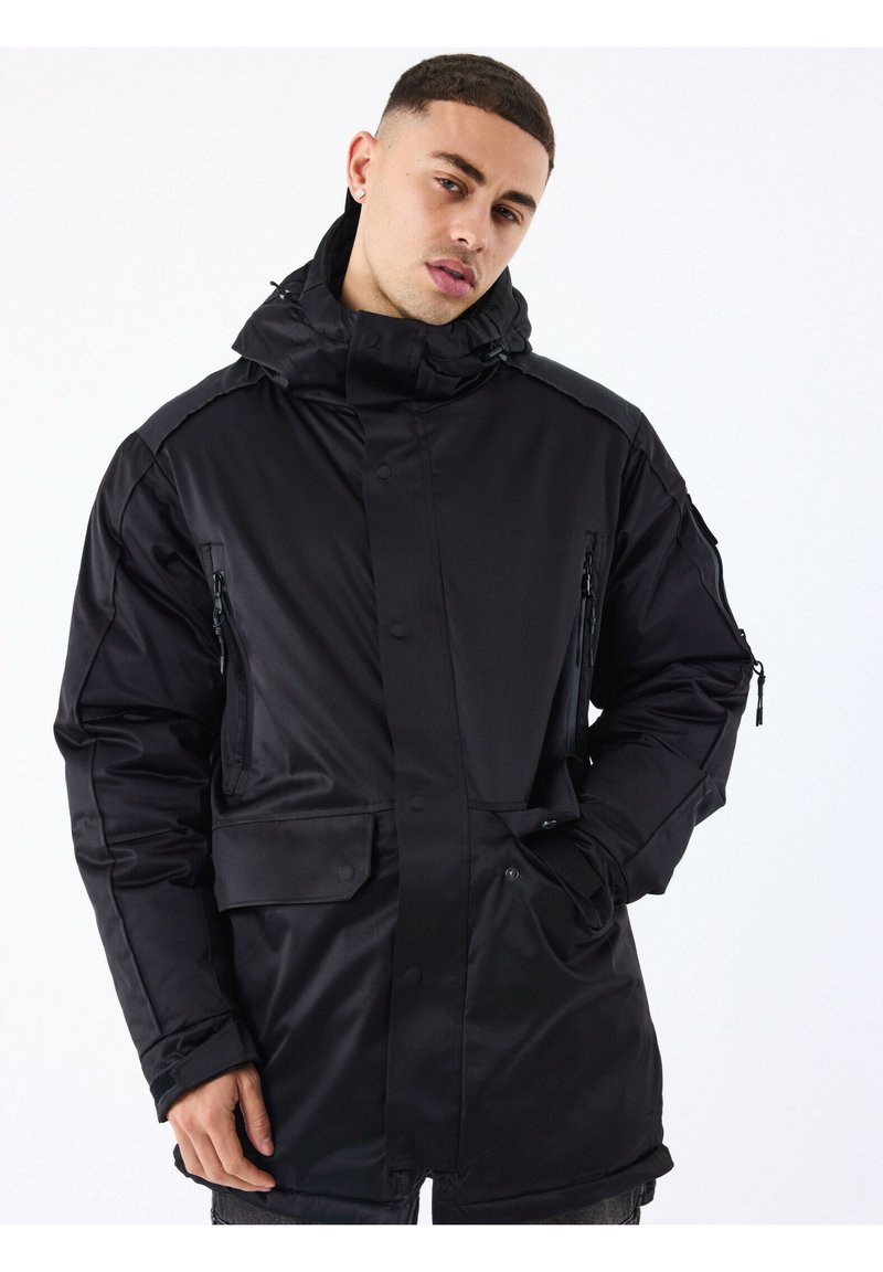Project X Paris LONGUE MULTIPOCHES - Parka - noir