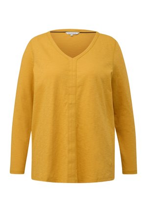 MIT TEILUNGSNAHT - Langarmshirt - gelb