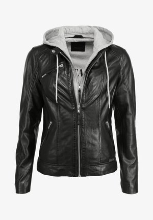 Mustang Lederjacke - black