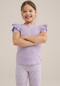WE Fashion Triko s potiskem - violet