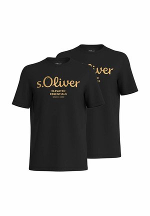 2 STÜCK - Print T-shirt - schwarz
