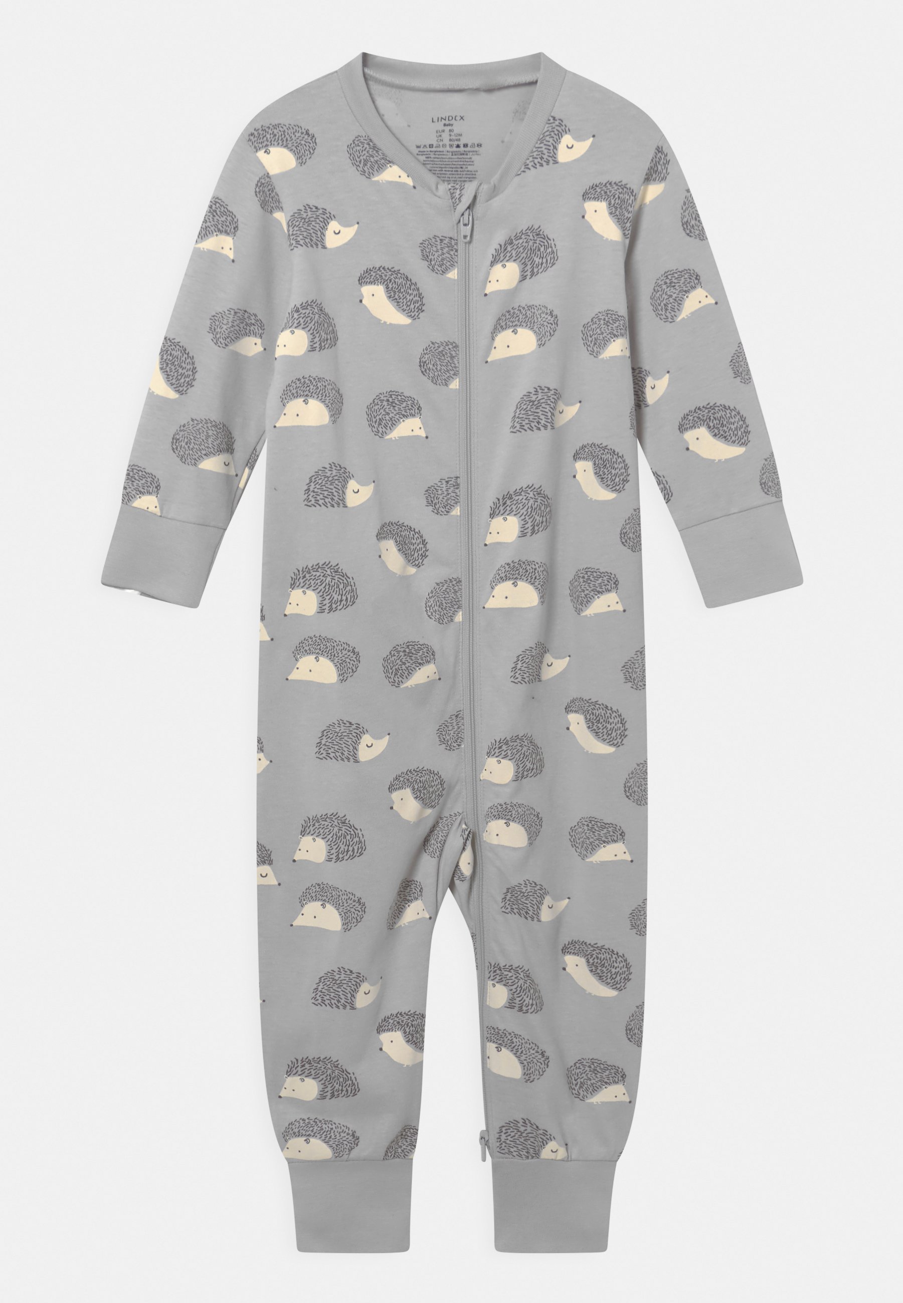 Lindex HEDGEHOG AT BACK UNISEX - Pyjamas - light grey/grey - Zalando.ie