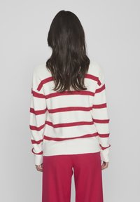 VILA VIRIL MOCK NECK  - Strickpullover - white alyssum