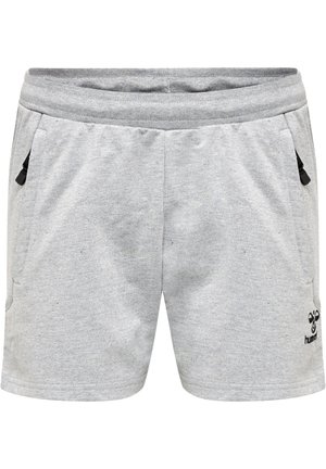 HMLMOVE GRID COT - Korte sportsbukser - grey melange