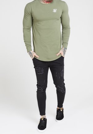 Langarmshirt - khaki