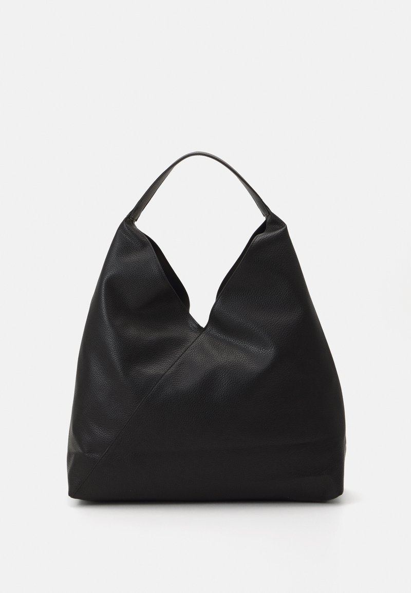 Lindex SHOPPER V-SHAPE - Shopping bag - black