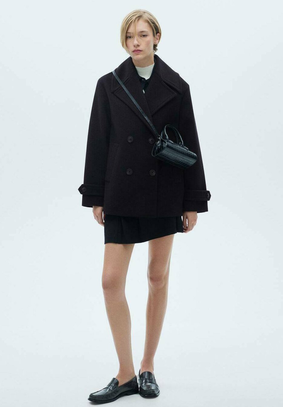 Mango Short coat - black - Zalando.ie