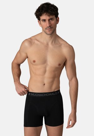 MUCHACHOMALO, MEN 10-PACK BOXER SHORTS SOLID - Boxers - black