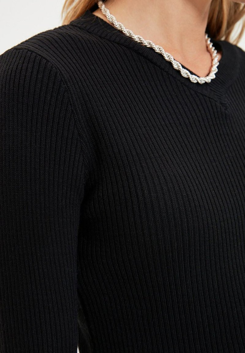 Damen Strickjacken | Trendyol 2 PACK Strickpullover black/schwarz - FP43726 Damen Strickjacken | Trendyol 2 PACK Strickpullover black/schwarz - FP43726