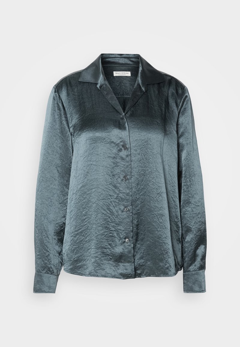 Marc O’Polo Overhemdblouse donkergroen Marc O’Polo Overhemdblouse donkergroen