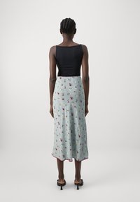 GAP GAP X DÔEN FLORAL MIDI SKIRT - Maxi sukně - dublin blue