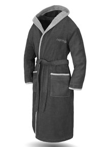 Normani WELLNESS - Bademantel - schwarz grau