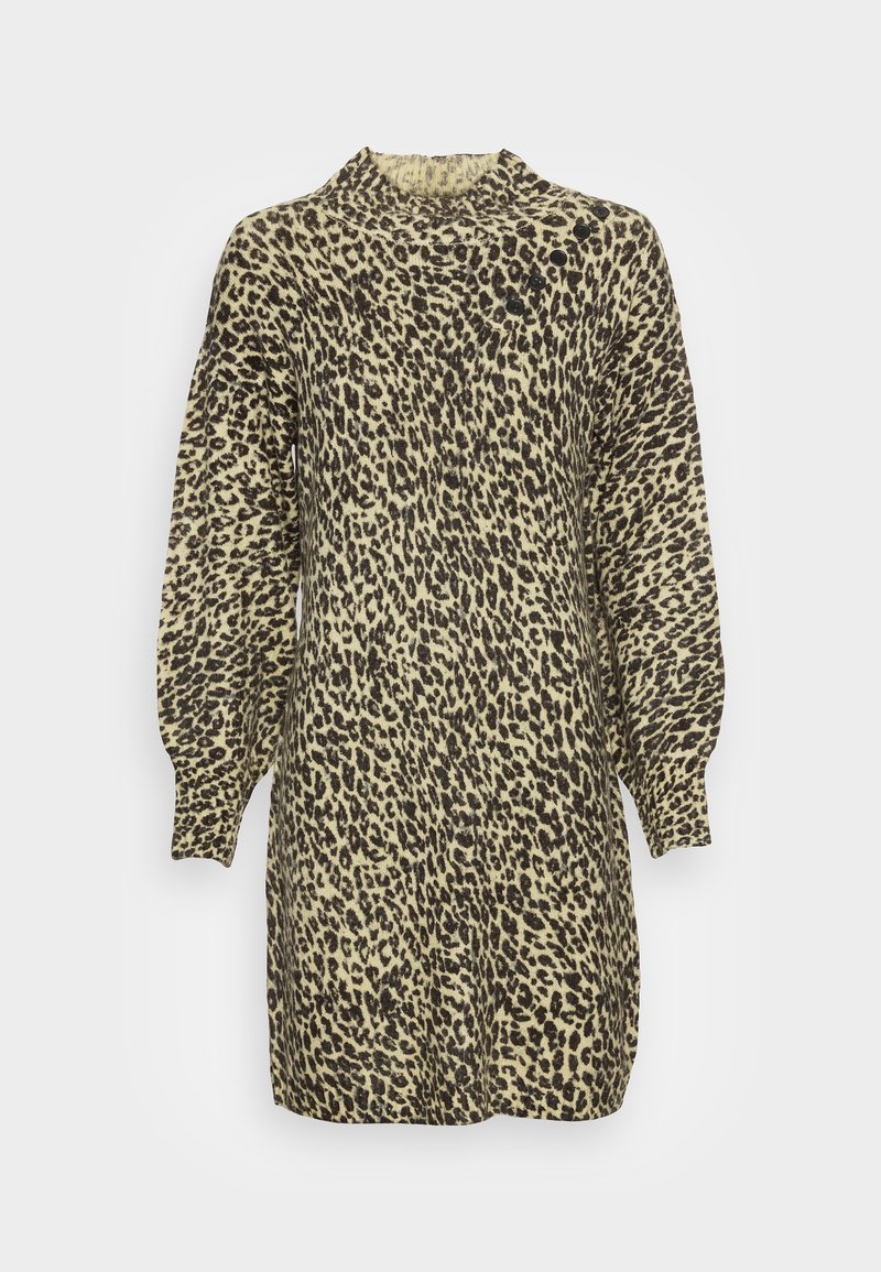 Esqualo Gebreide jurk neongeel Esqualo Gebreide jurk neongeel