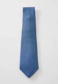 STRUCTURED LOGO TIE - Kaklasaite - blue