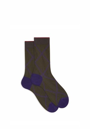 CORTE FANTASIA ROMBI - Calze - green