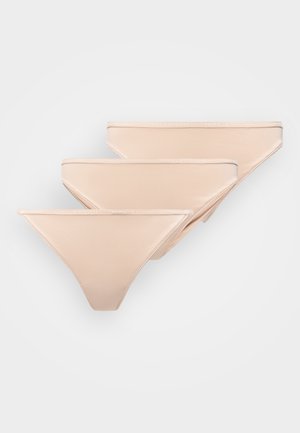 3-PACK LOGO WAISTBAND MIXED UNDERWEAR - Tanga - misty blush