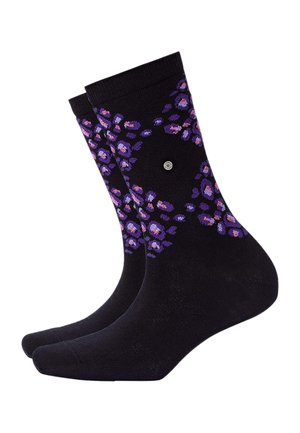 Burlington, BURLINGTON SOCKEN LEO ARGYLE - Socken - black lila