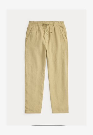 Polo Ralph Lauren, LATEEF RELAXED FIT PLEATED LINEN PANT - Hlače - coastal beige