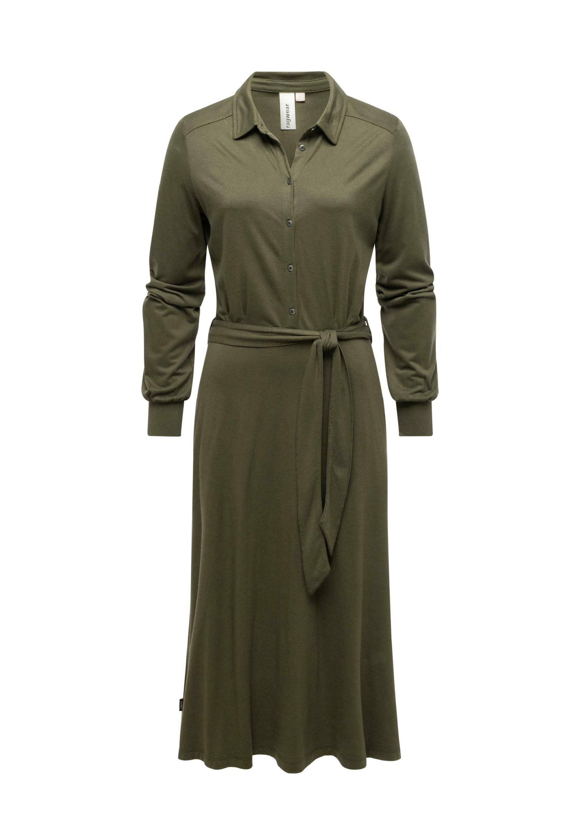 Ragwear PLANTEE Blousejurk dark olive/olijfgroen