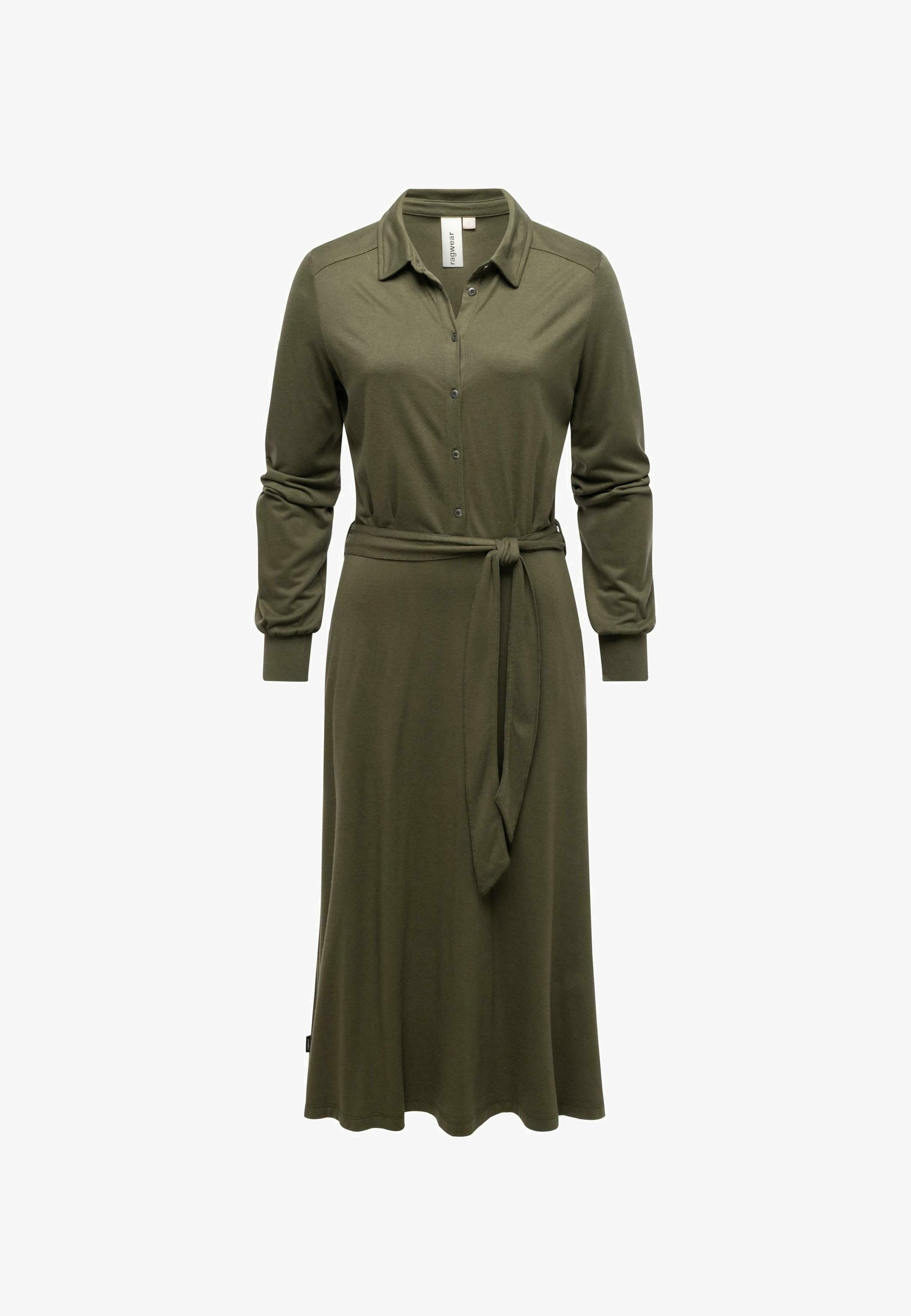 Ragwear PLANTEE Blousejurk dark olive/olijfgroen - Main Image