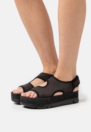 ORUGA UP - Platform sandals - dark gray