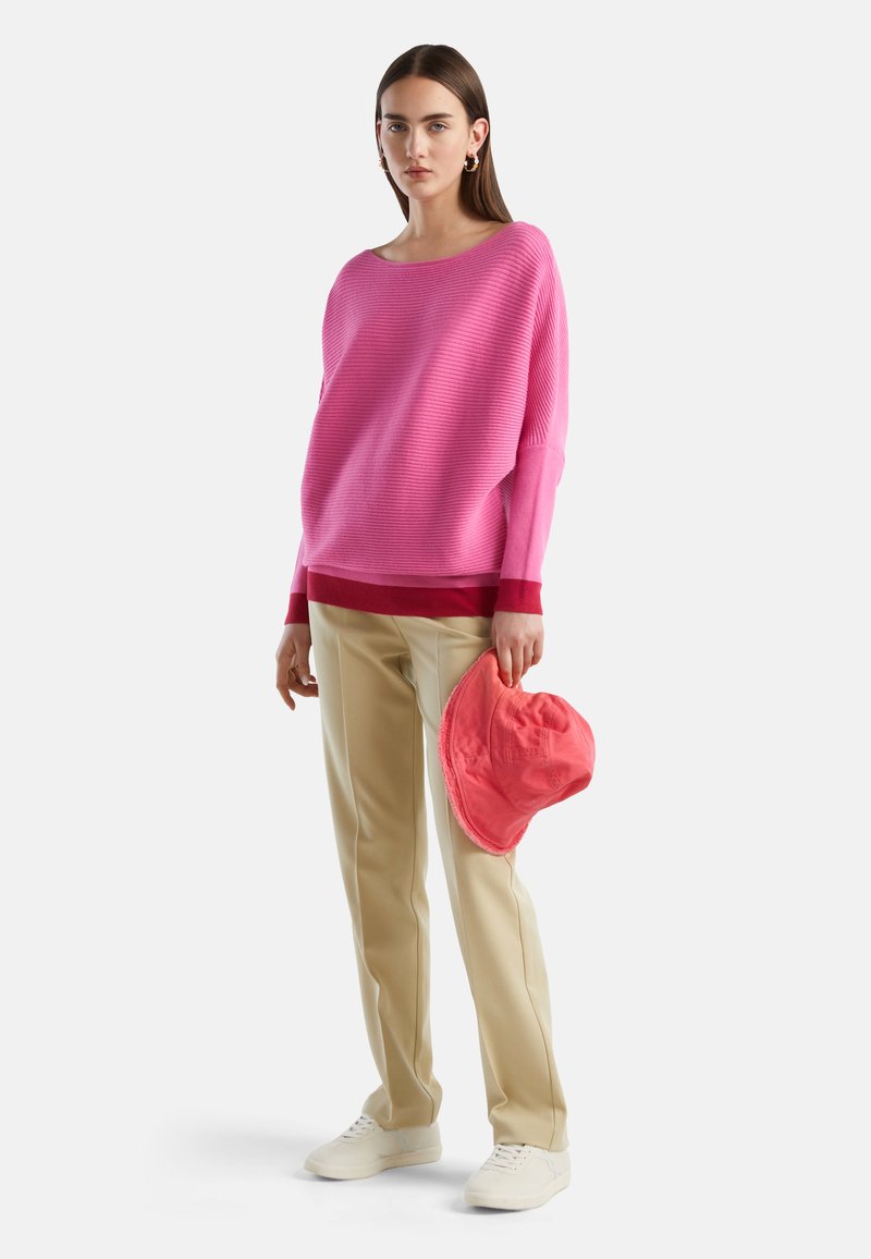 United Colors of Benetton Trui donkerroze United Colors of Benetton Trui donkerroze