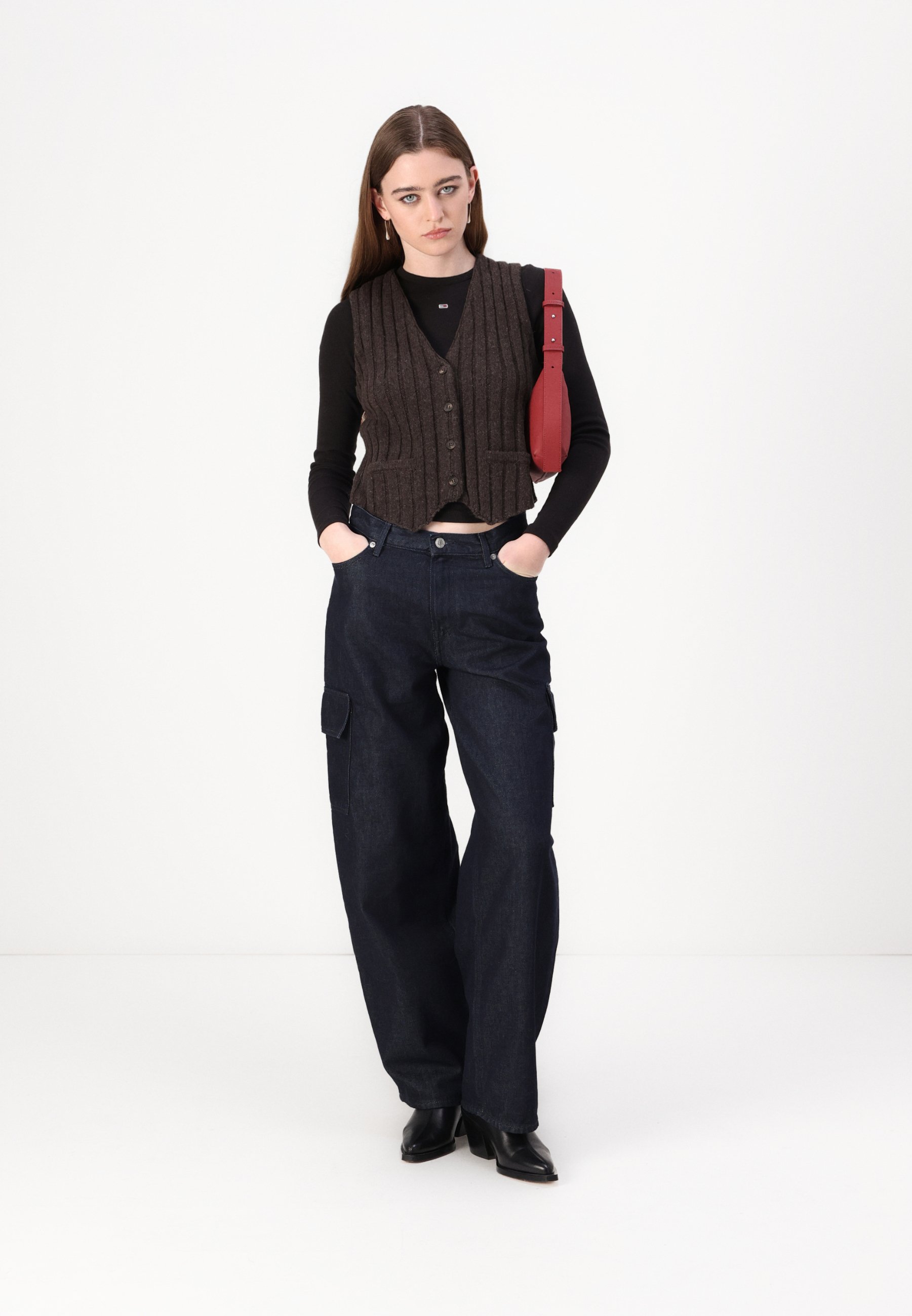 Samsøe Samsøe NISSA VEST - Waistcoat - turkish coffee/brown