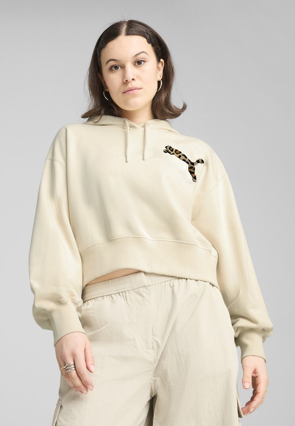 LEO LUXE RELAXED - Kapuzenpullover - alpine snow