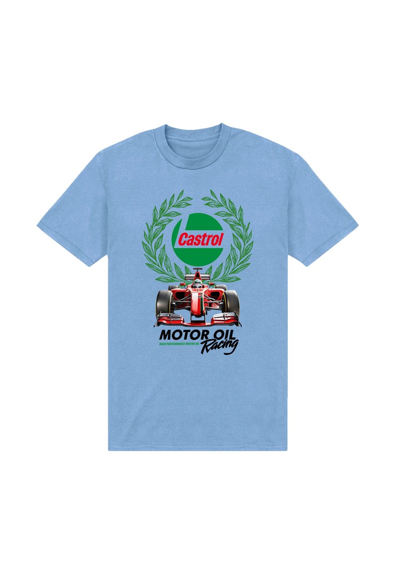 Henry Tiger CASTROL - MOTOR OIL RACING - T-shirts print - sky blue ...