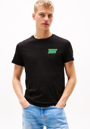 SLIM BUBBLE PRINT TEE - T-shirt imprimé - black