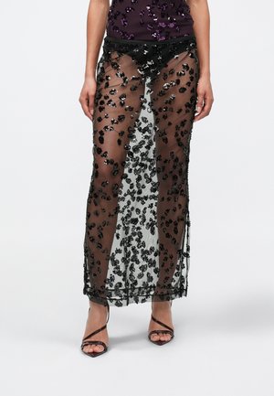 ISBERGA SKIRT - Kokerrok - black