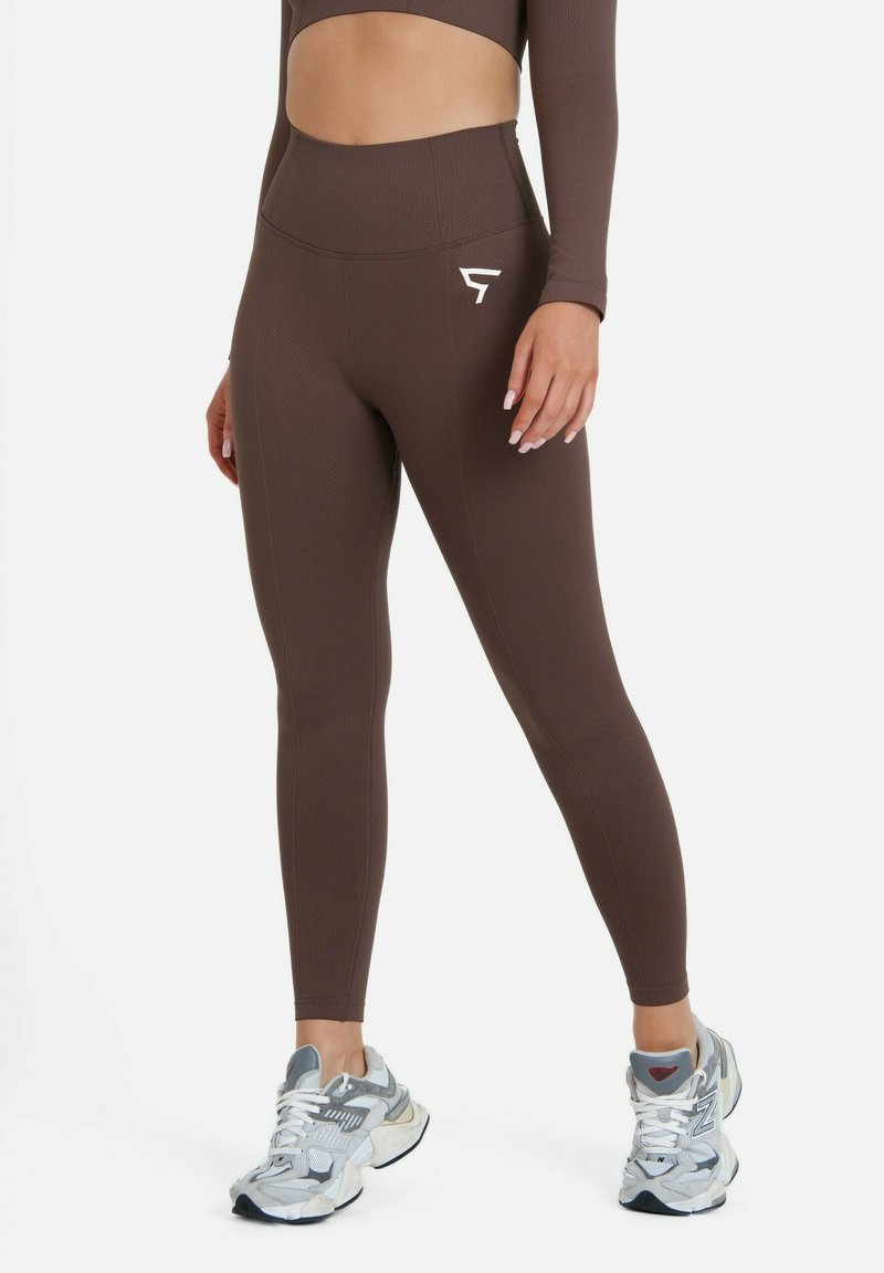 SQUATPROOF RETAINED SEAMLESS HIGH WAIST  - Leggings - dark brown