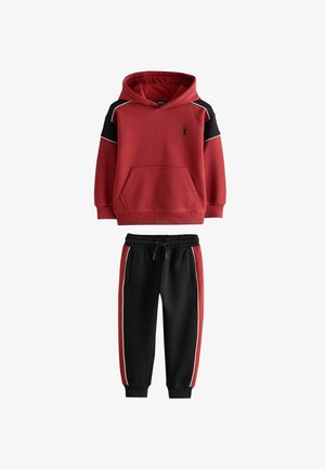 REGULAR FIT SET - Trenirka - black red