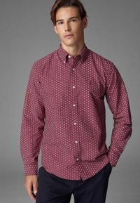 Next LONG SLEEVE  3 PACK - REGULAR FIT - Ing - burgundy navy blue white printed
