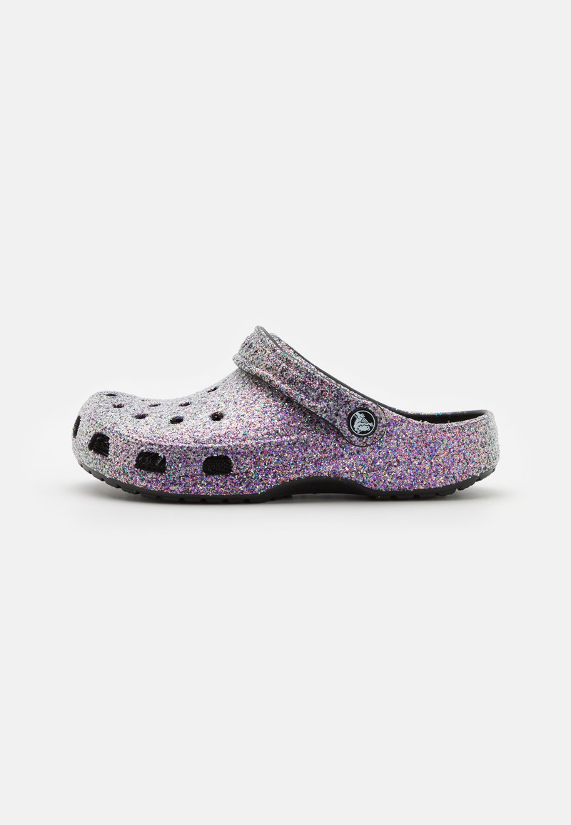 Crocs CLASSIC GLITTER Pantolette flach black/multicoloured